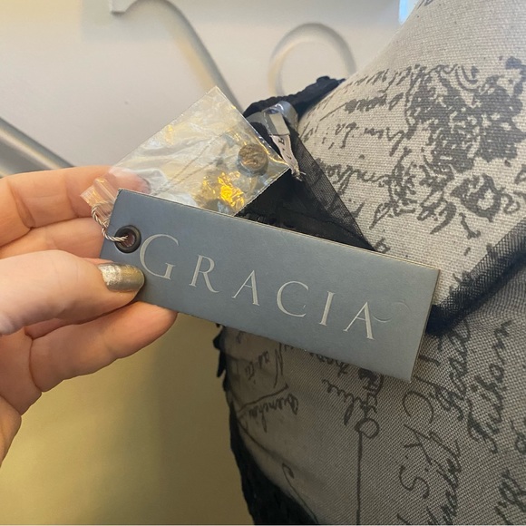 NWT’s Gracia black crochet lace maxi dress - Picture 8 of 10